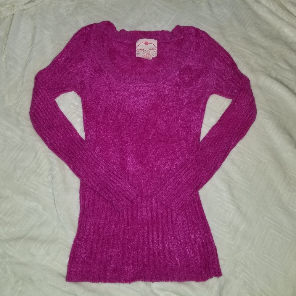 Nylon/Polyester Fitted Sweater